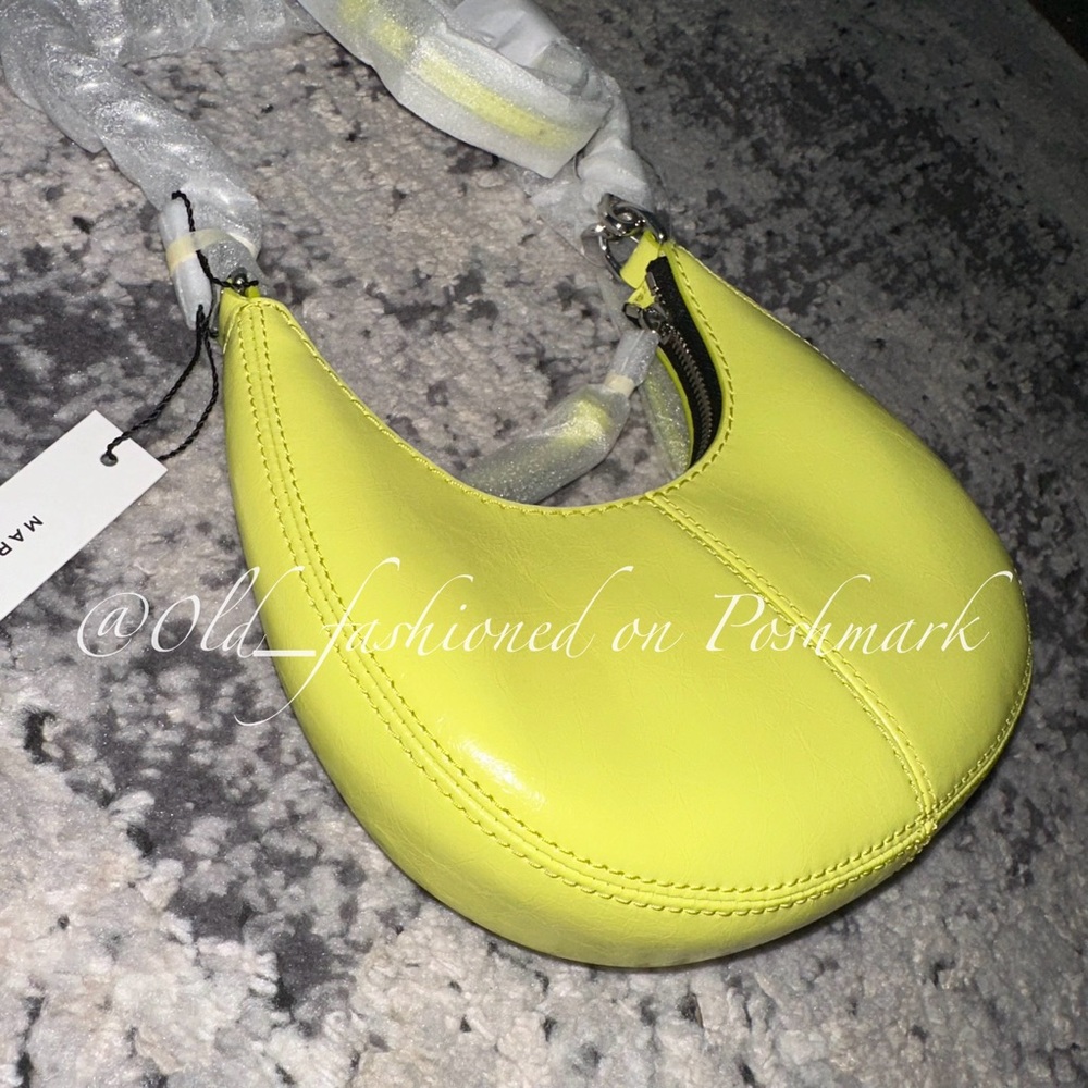 MARC JACOBS Leather Crescent Bag - Limoncello - Picture 9 of 12
